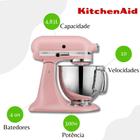 Batedeira Kitchenaid Stand Mixer Artisan Dried Rose - KEA33COANA - 110V