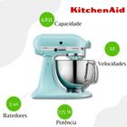 Batedeira Kitchenaid Stand Mixer Artisan Mineral Water - KEA33CQ - 110V
