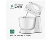 Batedeira Mondial Branca 127V - 400W Prática B-44-W 3 Velocidades