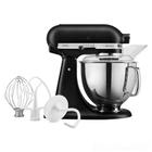 Batedeira Planetária Artisan KitchenAid Stand Mixer com 10 Velocidades e 03 Batedores Black Matte