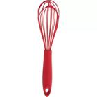 Batedor De Claras Fouet Manual Fuê Silicone 20cm Vermelho