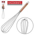 Batedor Fouet Manual De Inox Cabo Metalizado 35Cm Hauskraft