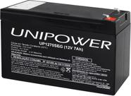 Bateria 12v 7,0 Ah(up1270seg)f187, Destinada Ao Mercado De Segurança F018 - UNIPOWER