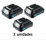 Bateria 12v Ion Lítio 1.5 Ah Original Makita Bl1016 - 3 Unid