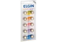 Bateria 1,5V Alcalina Elgin AG10/LR54 10 Unidades