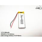 Bateria 3,7v 380mah 5mm X 16mm X 46mm - KMIG