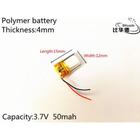 Bateria 3,7v 50mah Headset 4mm X 12mm X 15mm Nova