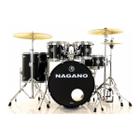 Bateria Acústica Nagano Garage Rock 22 Ebs Ebony Sparkle