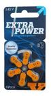 Bateria Aparelho Auditivo Extra Power Tipo A13 PR48 6 Peças - Power One