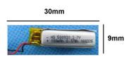 Bateria Caneta Fone 5mm X 09mm X 30mm 3,7v 100mah