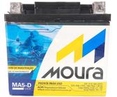 BATERIA CG 160 150 125 MOURA SELADA 5Ah - BROS XRE BIZ POP YBR FAZER 150 CROSSER 0120