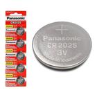 Bateria Cr2025 Panasonic 3V Moeda 5 Unid Botão