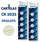 Bateria Cr2025 Philips Kit 2 Cartelas Com 5 Unidades Original