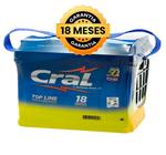 Bateria Cral 60Ah - CS60D: Positivo Direito (EcoSport, Prisma