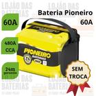 Bateria De Carro Pioneiro 60 Amperes Selada 24m Garantia