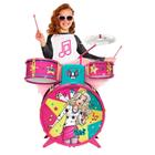 Bateria Infantil Barbie Fabulosa Com Banquinho - Fun