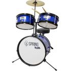 Bateria Infantil Musical Spring Kids Spk15-Az Azul