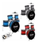 Bateria Infantil Profissional Luen Star Kids Top- Resistente c/nf