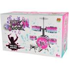 Bateria Infantil ROCK PARTY Rosa 70CM DM TOYS DMT6068