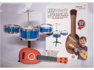 Bateria infantil + violão infantil