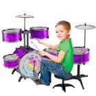 Bateria Infantil6 Tons Chimbal Banqueta Completo