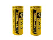 Bateria Led T6 T9 Lançamento 26650 3,7V 8800Mah Jyx Hy 2Un - Jws