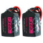 Bateria Lipo CNHL 1300mAh 22,2 V 100 C 6S com plugue XT60 (2 pacotes)