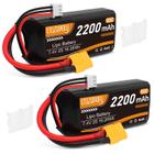 Bateria Lipo Crazepony 2S 7,4V 2200mAh 50C - Conector XT60