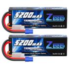 Bateria Lipo Zeee 7,4 V 5200 mAh 80 C com plugue EC3 para veículos RC