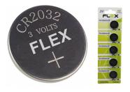 Bateria Moeda Cr 20323V Lithium Cartela Com 5 Peças Flexgold