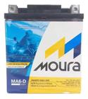 Bateria Moto 6Ah Amperes MA6-D MOURA