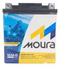 Bateria Moto 6ah Amperes MA6-D MOURA