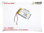 Bateria Mp4 20mm X 35mm X 4mm 3,7v 250mah