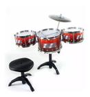 Bateria Musical Infantil com 3 tambores+ Banqueta