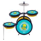 Bateria Musical Infantil Luen Warner Baby Com Banco