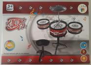 Bateria Musical Jazzdrum Com Banquinho