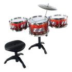 Bateria Musical Super Meu Ritimo Com Banqueta - Wellkids