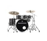 Bateria Nagano Garage Rock 22 Com Ferragem e Banco GST Gray