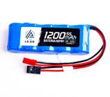 Bateria Nimh 6v 1200mah Flat Receptor Aeromodelo Automodelo Lancha Veleiro