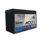 Bateria para Alarme Moura 12V 4Ah Estacionária VRLA AGM para Luz de Emergência PABX CFTV 12MVA-Alarme