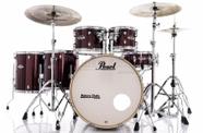 Bateria Pearl Export EXX Series Mahogany Burgundy 22,10,12,14,16 com Kit Ferragens 830