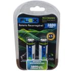 Bateria Recarregável 2 Pilhas Flex 18650 de Lanterna