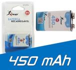 Bateria recarregável 9v 450 mAh - Knup