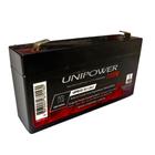 Bateria Selada 6V 1,3ah Unipower - Agm Vrla Nobreak