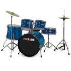 Bateria Spanking Profire Bumbo Bumbo 22" Azul C/ Ferragem Cromada