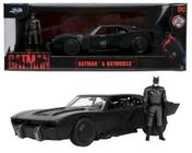 Batman e Batmobile - Batmóvel The Batman 2022 - Hollywood Rides - 1/24 - Jada