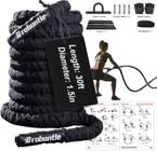 Battle Rope Brobantle 30 pés para exercícios, exercícios, academia em casa