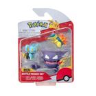 Battle Set 3 Figuras Pokémon Shinx Haunter Cyndaquil