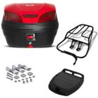 Bau 30 Litros Pro Tork Smartbox 3 + Bagageiro Titan 150 2005 até 2008 Vermelho