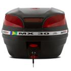 Baú Bauleto 30 Litros Mixs MX30 Para Moto Transporte Com Base Universal